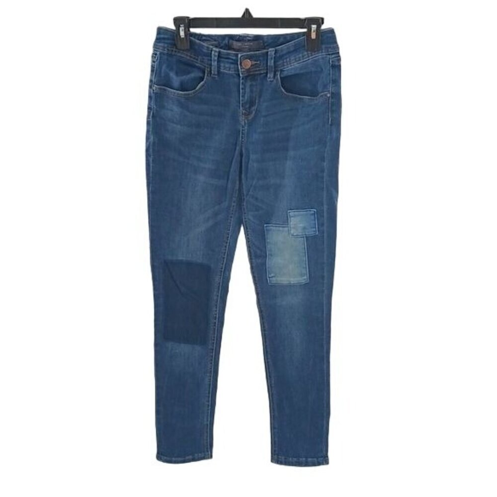 The Limited Womens Size 4 Jeans Blue Skinny Denim Patchwork Casual Pants